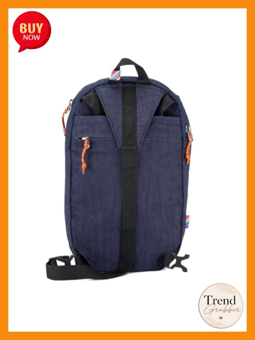 Lightweight Sling Backpack with Adjustable Strap, Cotton Nylon Blend